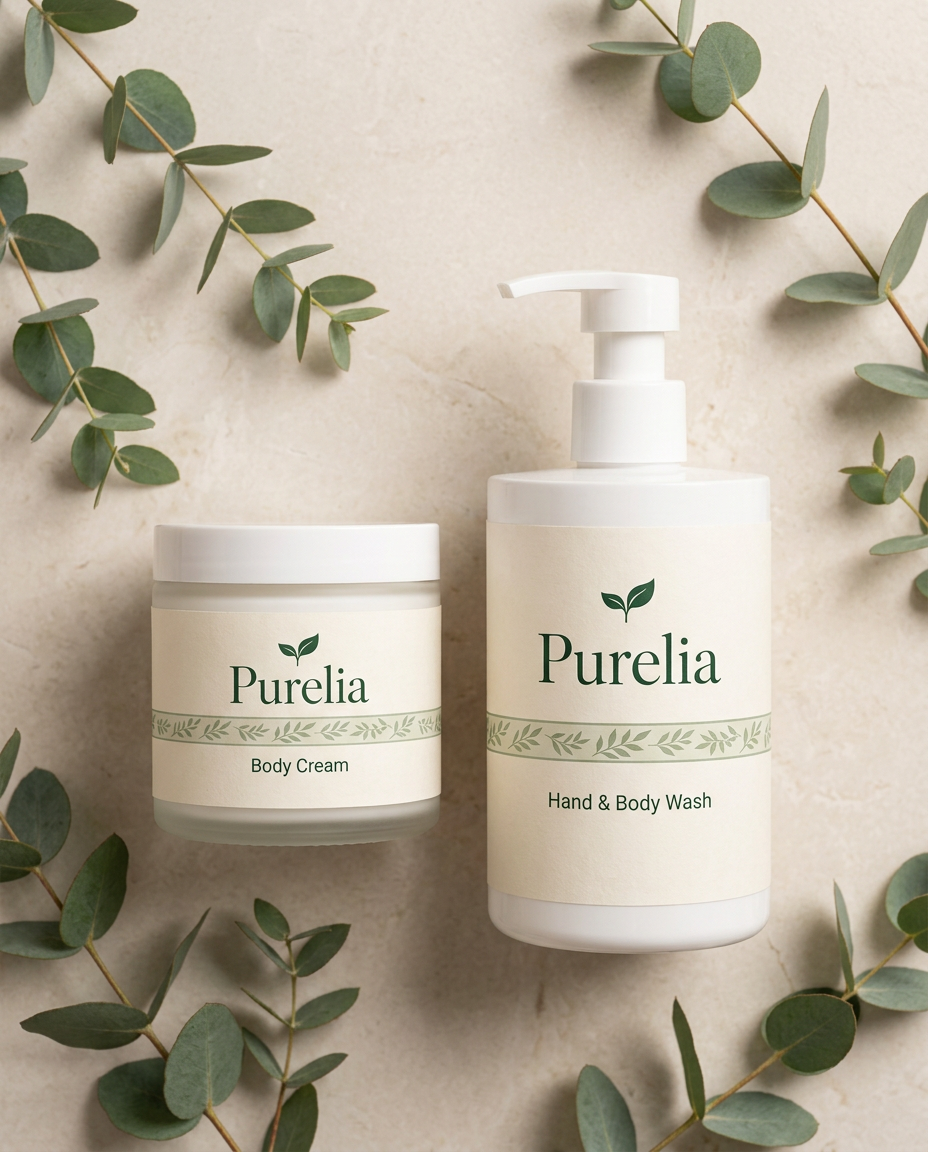 Body Care Purelia editorial still life