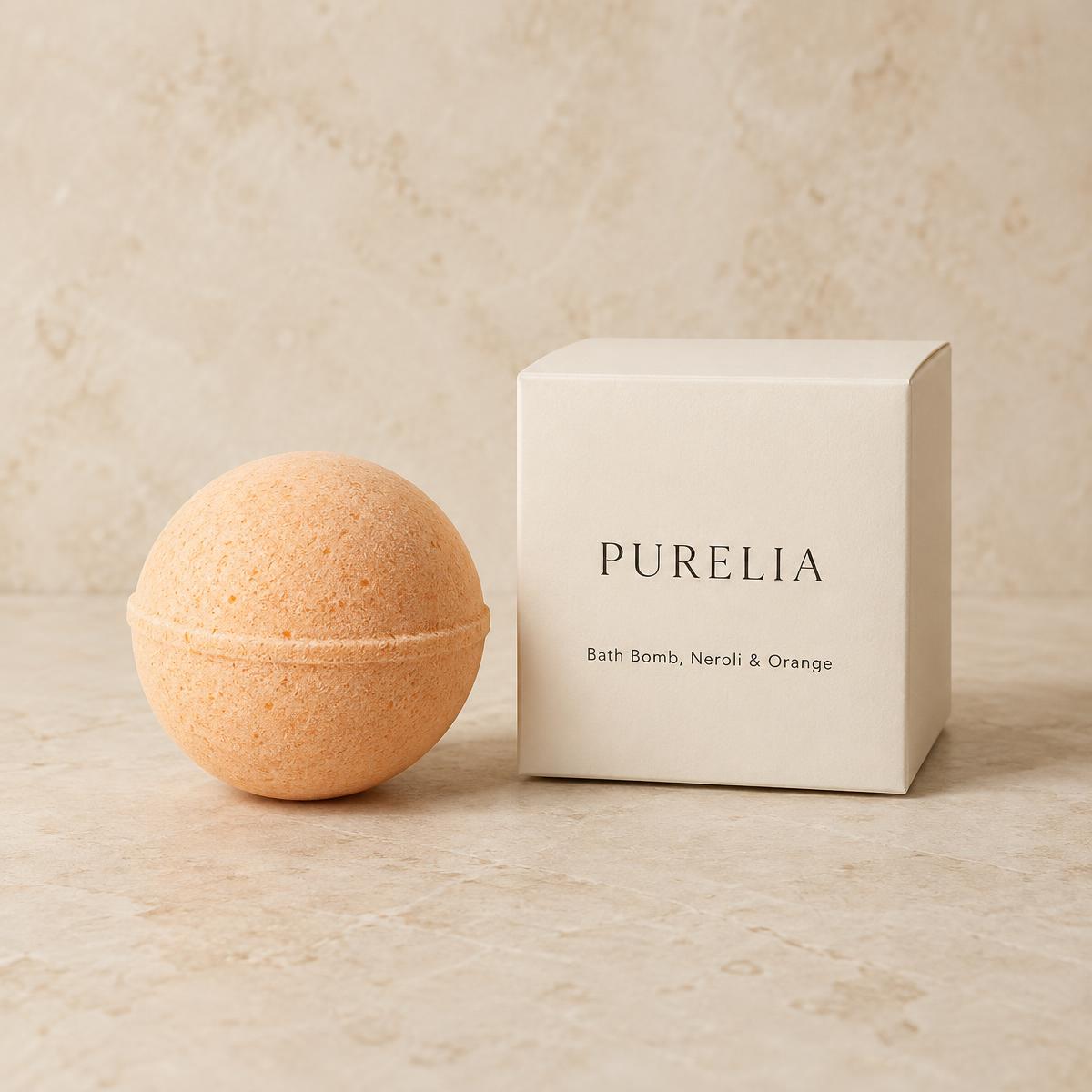 Purelia Bath Bomb, Neroli & Orange