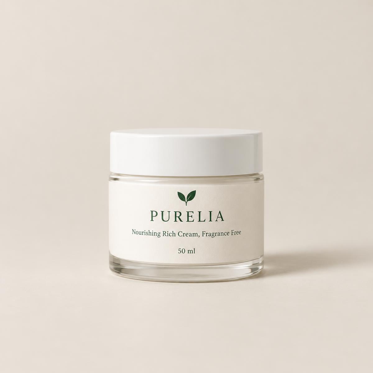 Purelia Nourishing Rich Cream, Fragrance Free