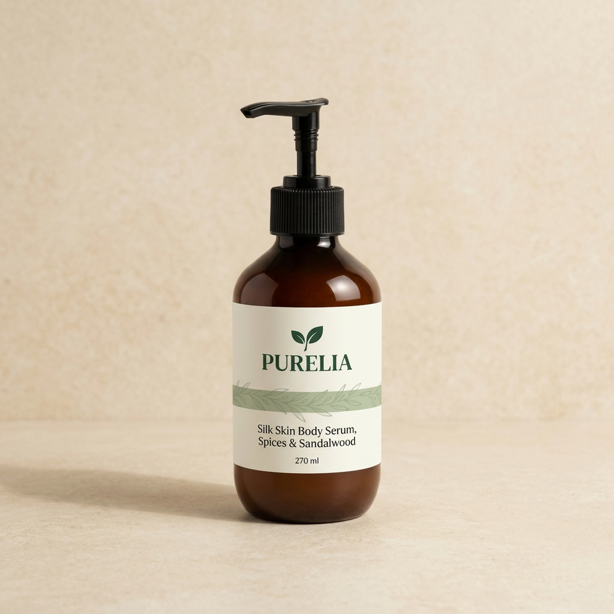 Purelia Silk Skin Body Serum, Spices & Sandalwood