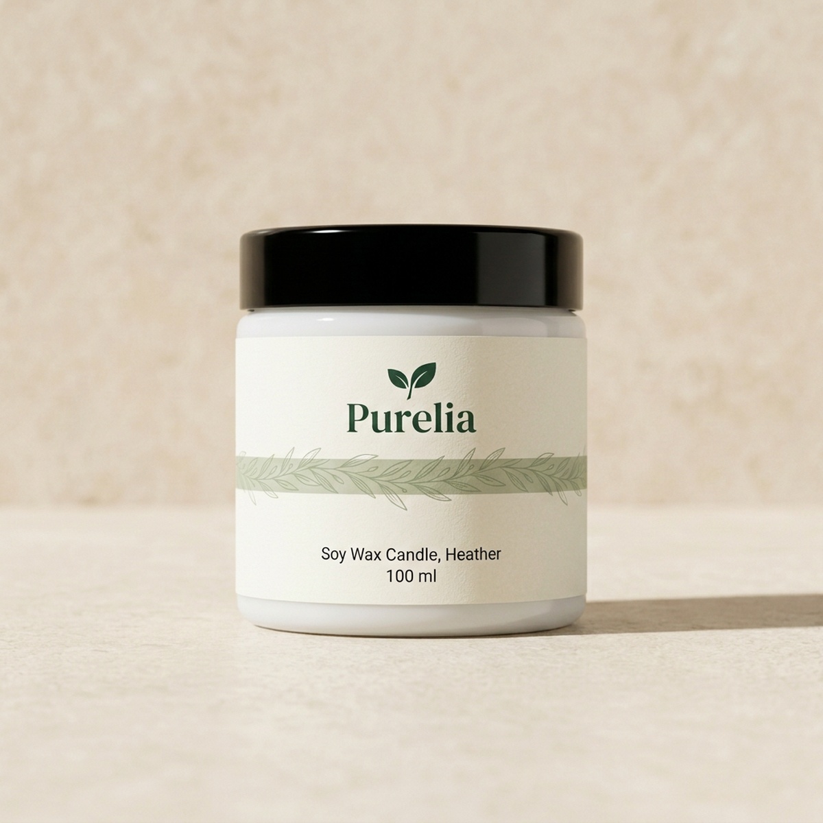 Purelia Soy Wax Candle, Heather