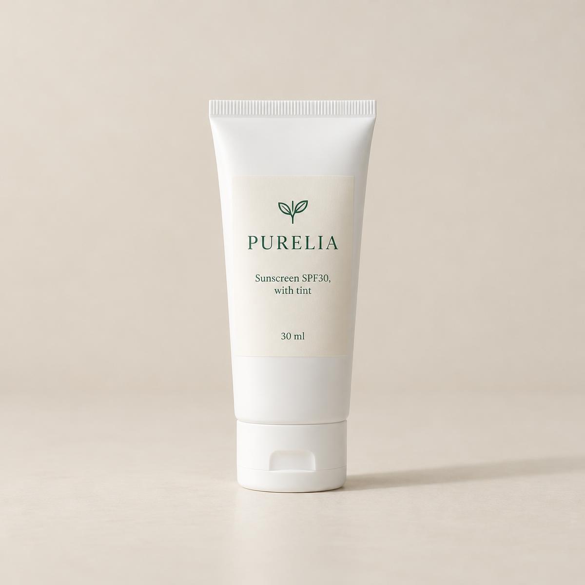 Purelia Sunscreen SPF30, with tint